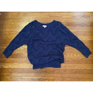 Lilly Pulitzer Chevron Crochet Sweater